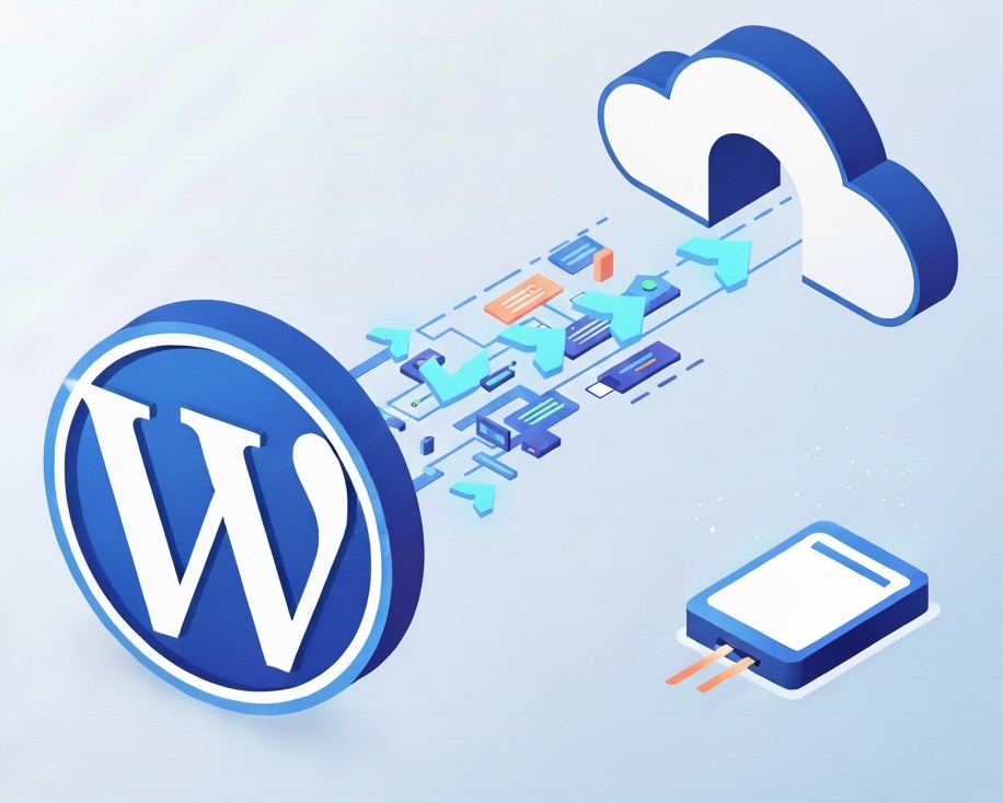  WordPress公開サーバーからデータをエクスポートする